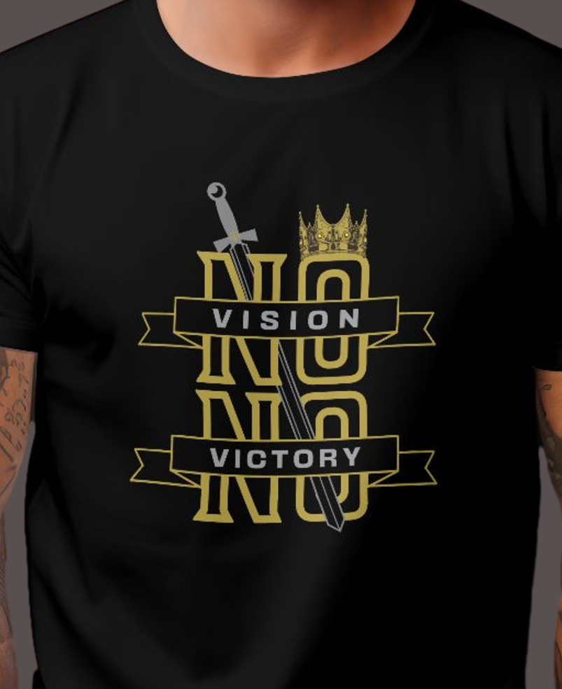 Men's Classic T-shirt Vision-Victory Graphic Print - Image 3