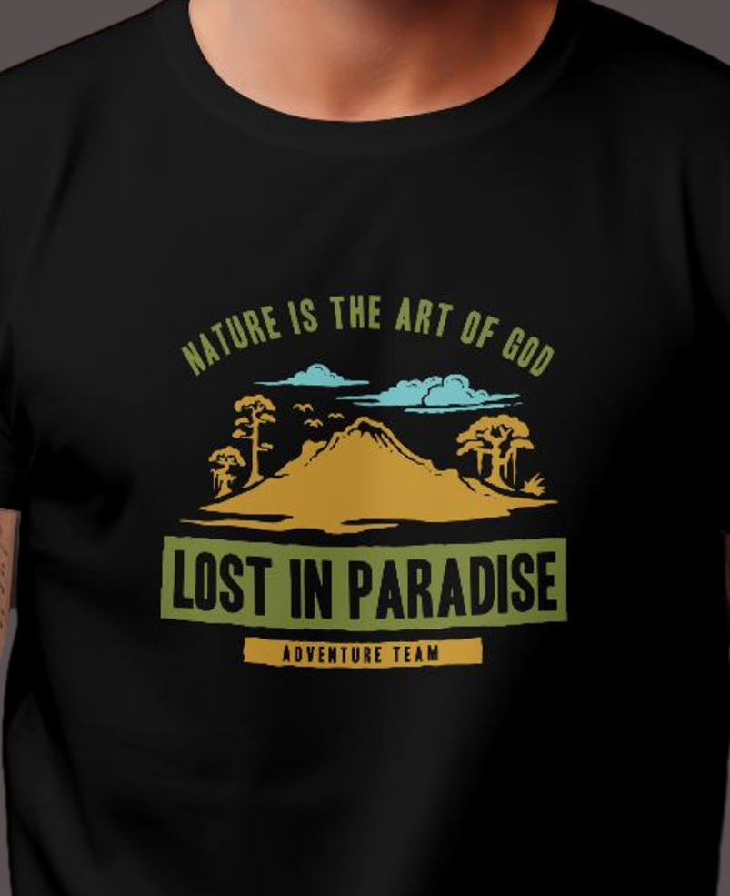 Men's Classic T-shirt Nature Is God's Art Graphic Print - Image 5