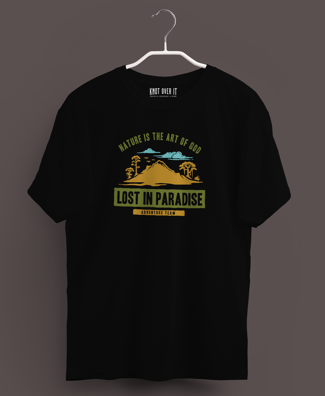 Men's Classic T-shirt Nature Is God's Art Graphic Print - Image 2