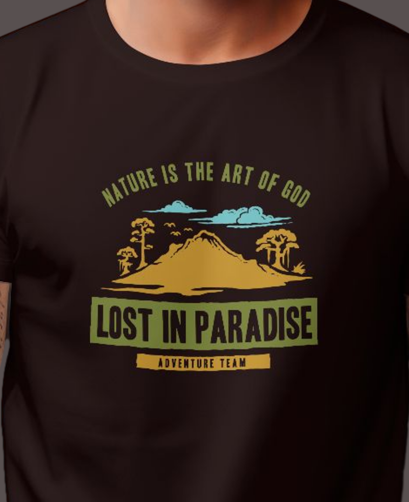 Men's Classic T-shirt Nature Is God's Art Graphic Print - Image 7
