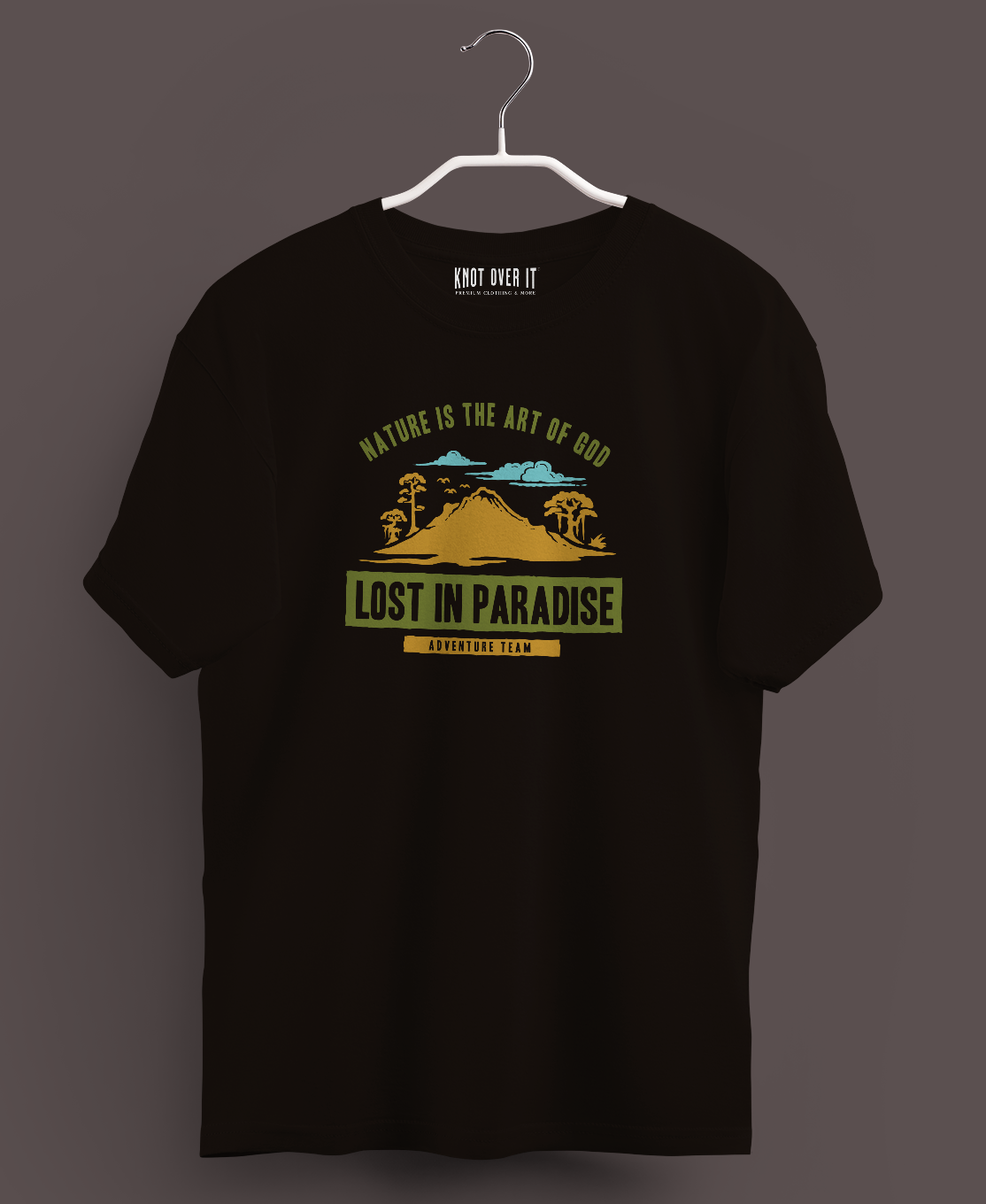 Men's Classic T-shirt Nature Is God's Art Graphic Print - Image 4